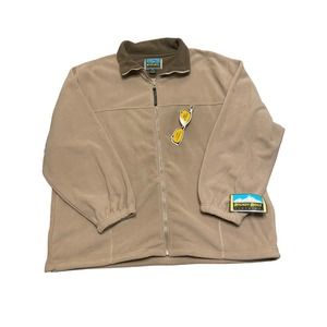 Round Ridge Clothing Zip Up Tan Jacket XXL New